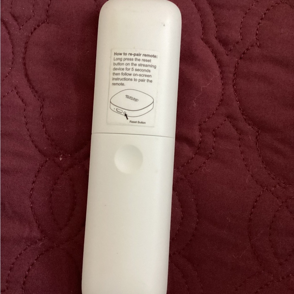 onn. White Streaming Remote Control for Portable & Handheld TVs - Picture 2 of 2